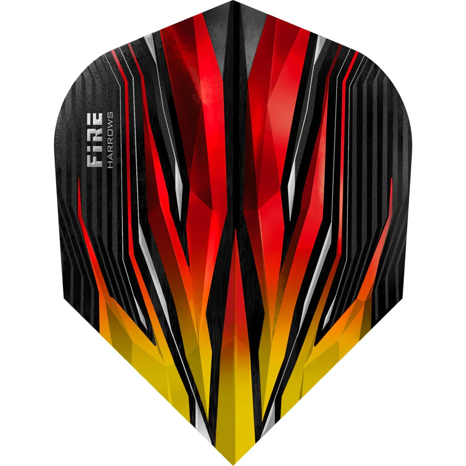 Harrows Fire Yellow Red Standard Dart Flights