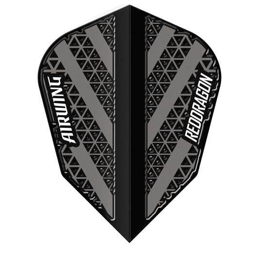 Red Dragon Airwing Molded V-Standard Flights - Black & Gray