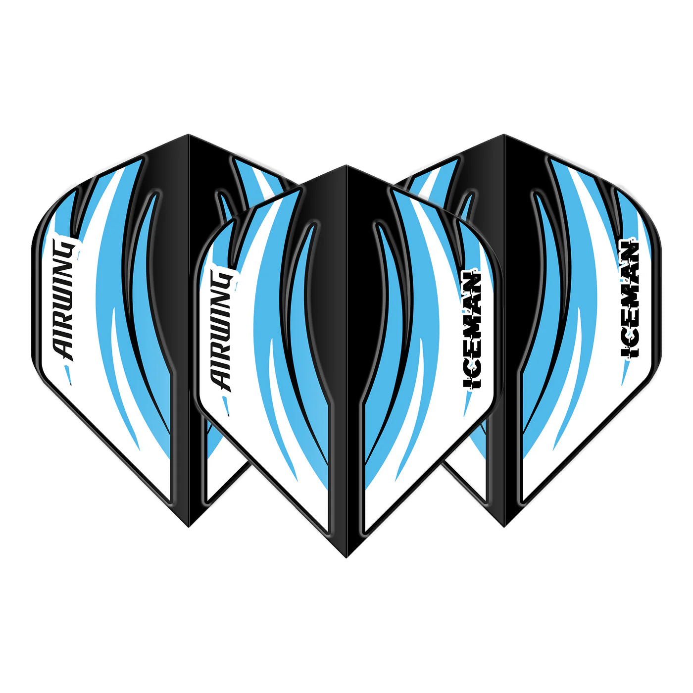 Red Dragon Airwing Molded Standard Flights - Gerwyn Price Iceman Black & Blue