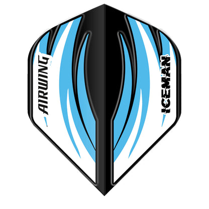 Red Dragon Airwing Molded Standard Flights - Gerwyn Price Iceman Black & Blue