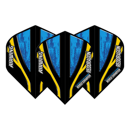 Red Dragon Airwing Molded Standard Flights - World Champion Luke Humphries - Black & Blue