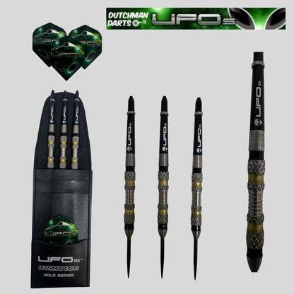 Dutchman Darts UFO Gold Series Style G 30 gram 90% Tungsten alloy