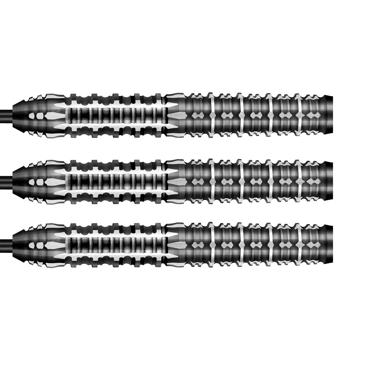 Shot Gnarly Shredda Steel Tip Dart Set-90% Tungsten Barrels-23gm