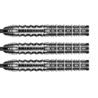 Shot Gnarly Shredda Steel Tip Dart Set-90% Tungsten Barrels-23gm