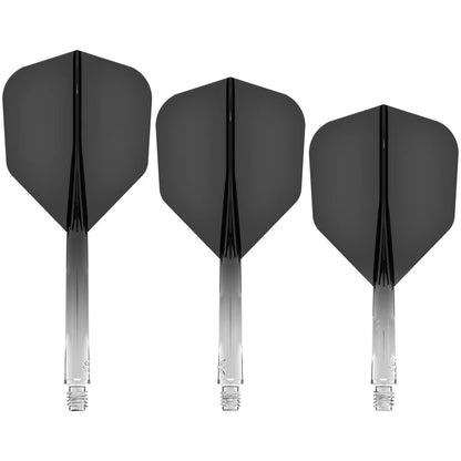 Mission Force 90 - Molded Flight & Shaft System - Gradient - Transparent Black - Standard No6 - Medium