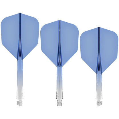 Mission Force 90 - Molded Flight & Shaft System - Gradient - Transparent Blue - Standard No6 - Tweenie