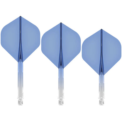 Mission Force 90 - Molded Flight & Shaft System - Gradient - Transparent Blue - Standard No2 - Tweenie