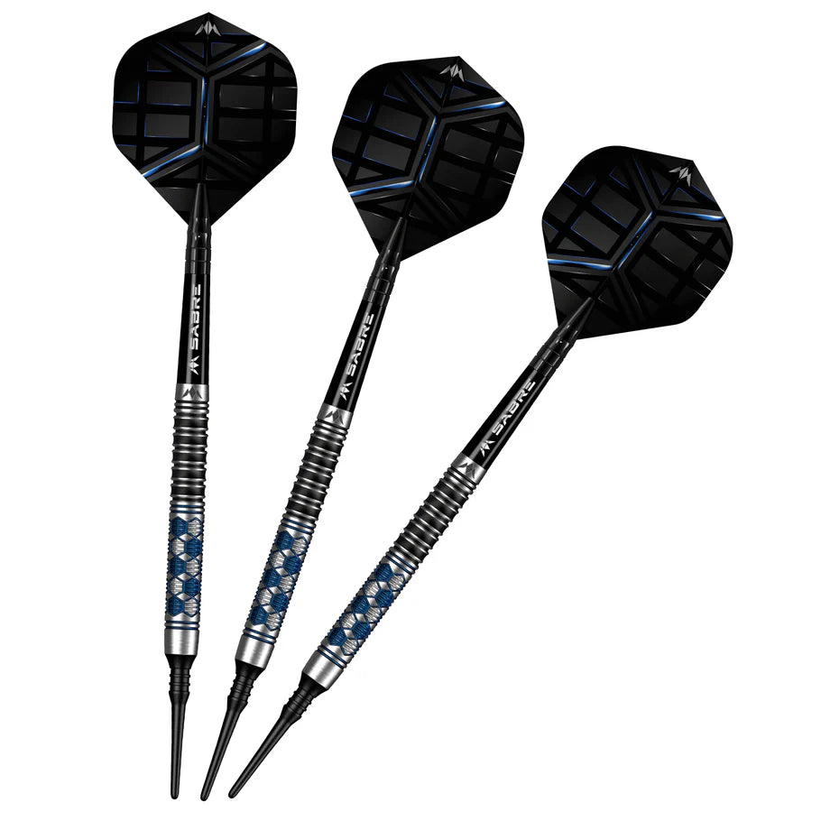 Mission Hexon Soft Tip Darts - 90% Tungsten Blue PVD - 18gm