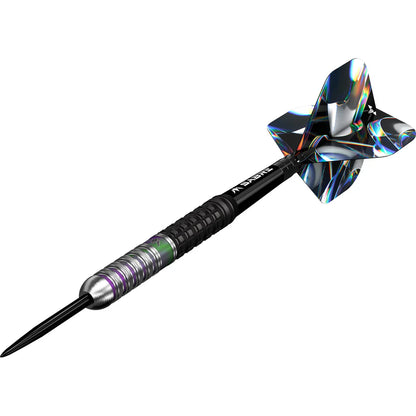 Mission Iridian Darts - Steel Tip - 90% Tungsten Black & Coral PVD - 24g