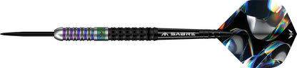 Mission Iridian Darts - Steel Tip - 90% Tungsten Black & Coral PVD - 24g