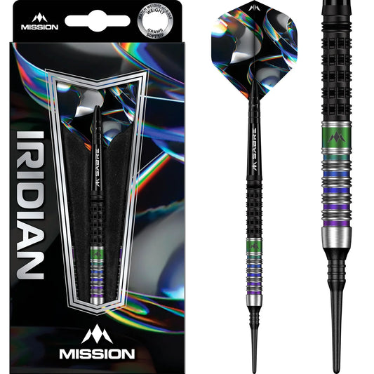 Mission Iridian Soft Tip Darts - 90% Tungsten - 20gm