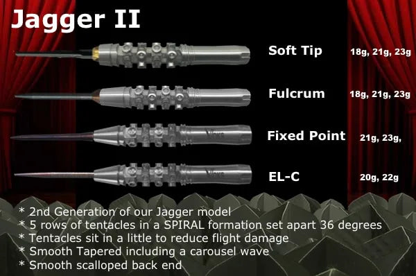 Voks Darts Jagger II – EL-C Steel Tip 22g