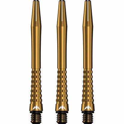 Mission Atom13 Aluminum Shafts - Anodized Metal Stems  - Gold - Medium