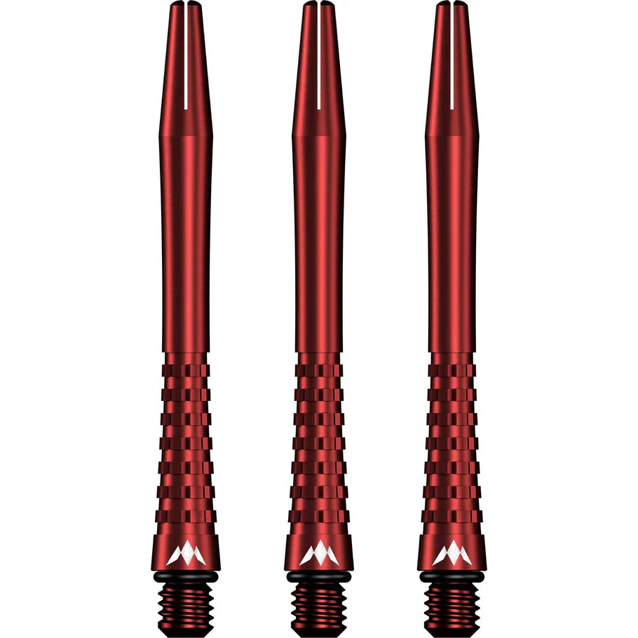 Mission Atom13 Aluminum Shafts - Anodized Metal Stems  - Red - Medium