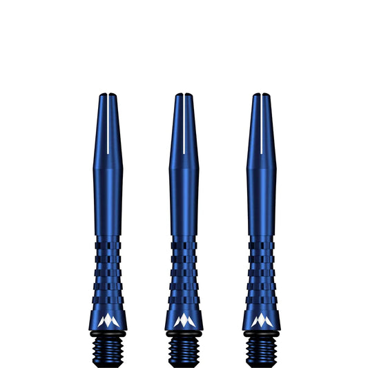 Mission Atom13 Aluminum Shafts - Anodized Metal Stems  - Blue - Short