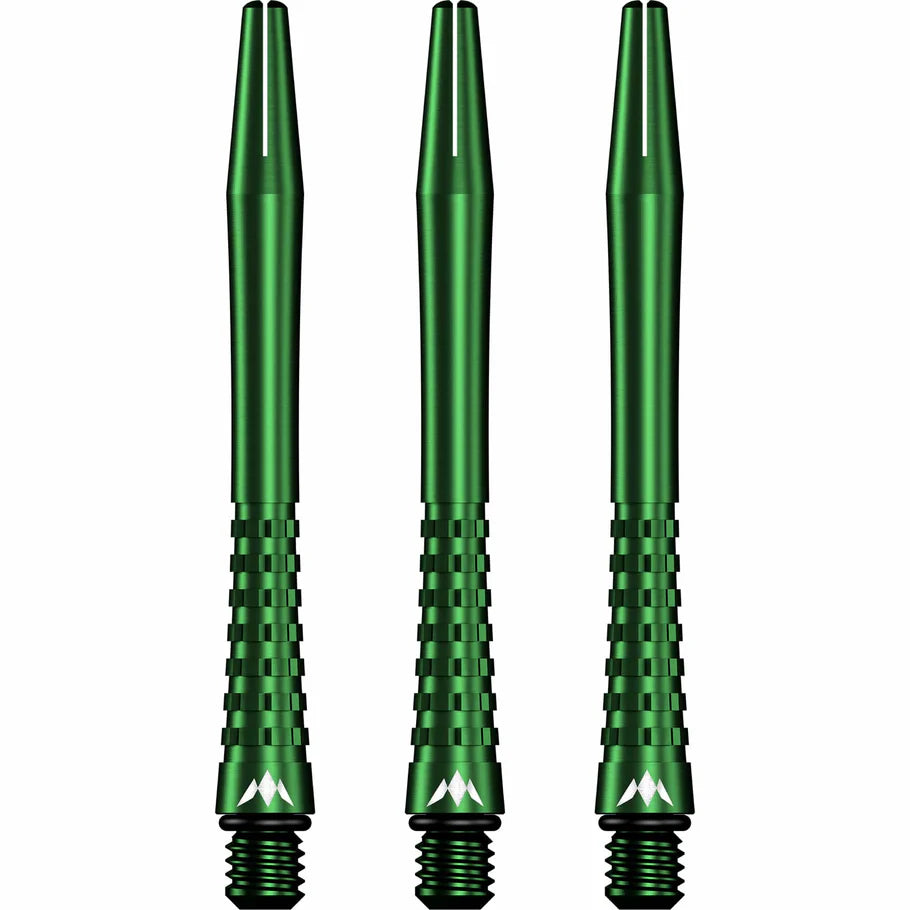 Mission Atom13 Aluminum Shafts - Anodized Metal Stems  - Green - Medium