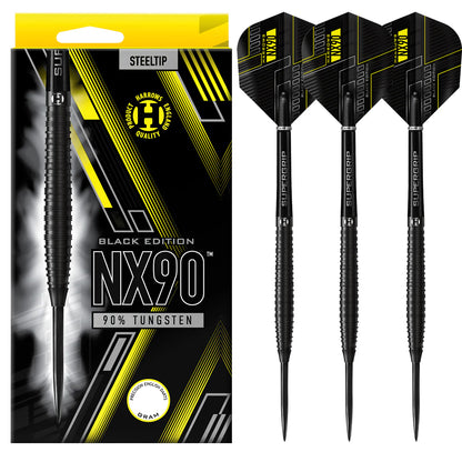 Harrows NX90 Black - Steel Tip - 90% Tungsten - 22g