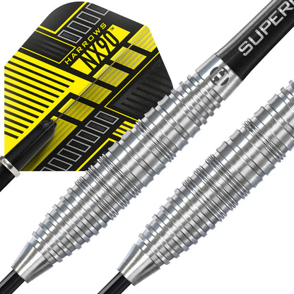 Harrows NX90 Bomb Profile - Steel Tip Darts - 90% Tungsten - 23g