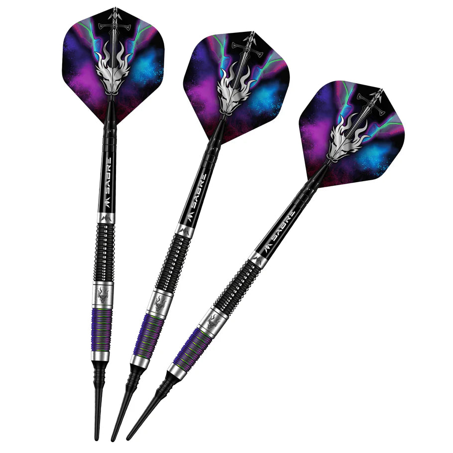 Mission Occult Soft Tip Darts - 90% Tungsten Black & Coral PVD - 18gm