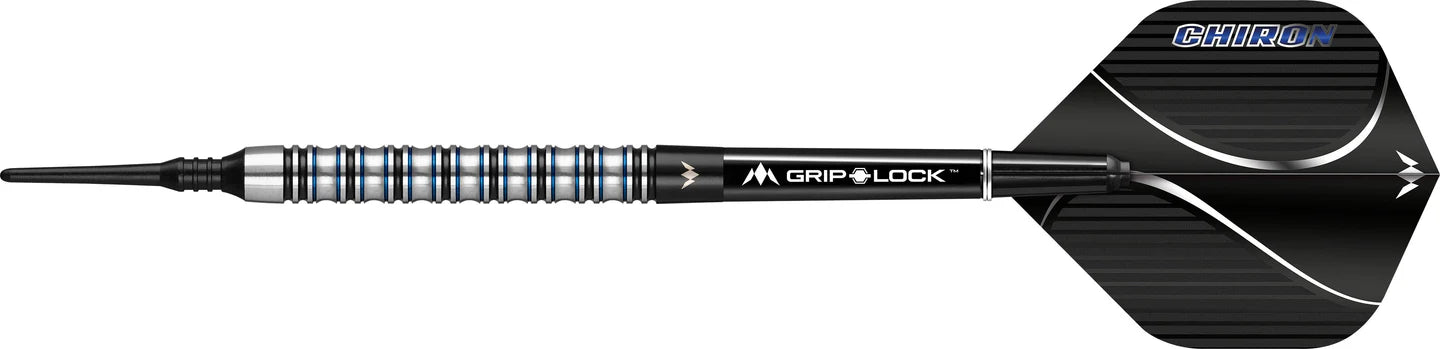 Mission Chiron Soft Tip Darts M1 -90% Tungsten Electro Black & Blue - 20gm