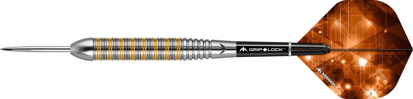 MISSION ARDENT DARTS - STEEL TIP BRASS - M2 - FRONT RING GRIP 24g