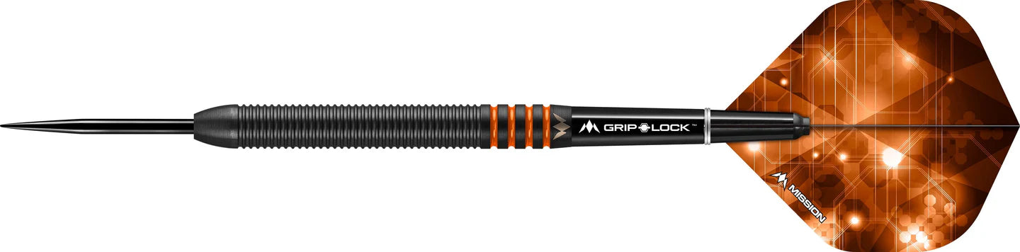 MISSION DEEP IMPACT DARTS - STEEL TIP - M4 - BLACK ORANGE 26g