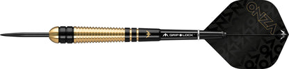 Mission Onza Darts - Steel Tip Brass - M2 - Black & Gold 22g