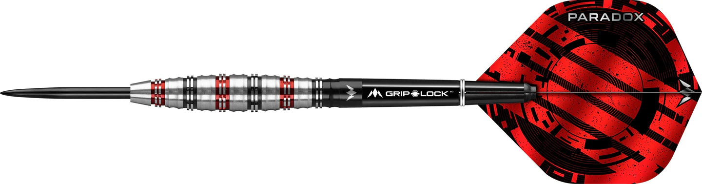 MISSION PARADOX DARTS CURVED M2 - STEEL TIP - 90% - BLACK & RED 26g