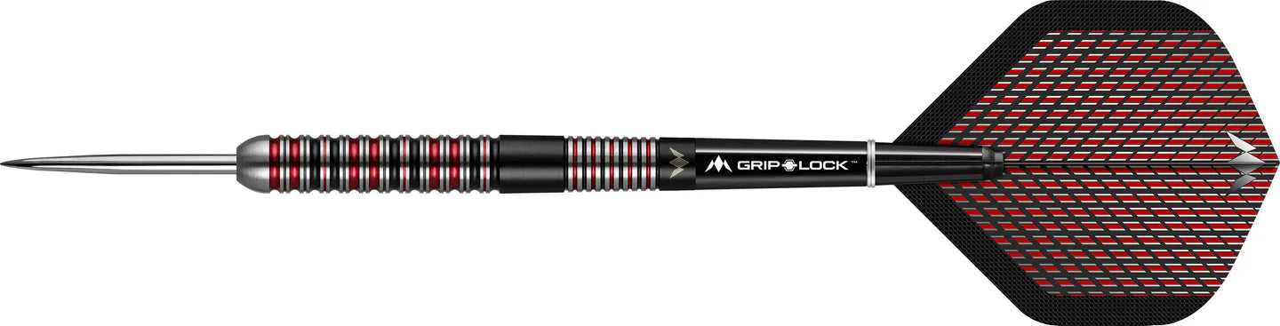 MISSION RED DAWN DARTS - STEEL TIP - M1 - STRAIGHT RING 26g