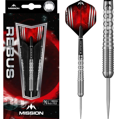 Mission Rebus Darts - Steel Tip - M2- Front Ring Grip 23g