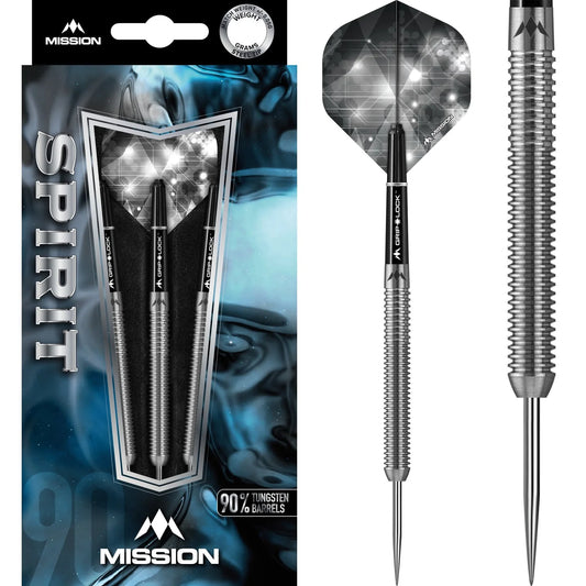 MISSION SPIRIT DARTS - STEEL TIP - M3 - TWIN RING GRIP 26g