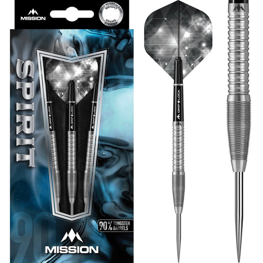 MISSION SPIRIT DARTS - STEEL TIP - M6 - FRONT RAZOR GRIP 23g