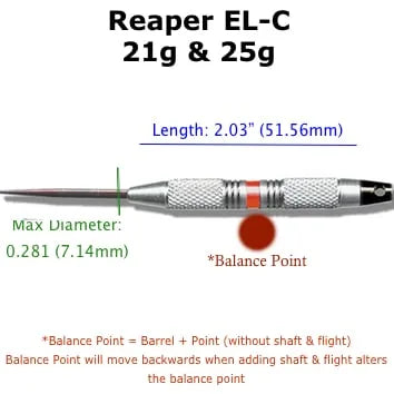 Voks Darts Reaper – EL-C Steel Tip 25g