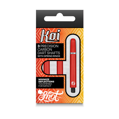 Shot Koi Carbon Dart Shaft - Red - Medium