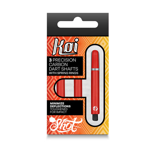 Shot Koi Carbon Dart Shaft - Red - Medium