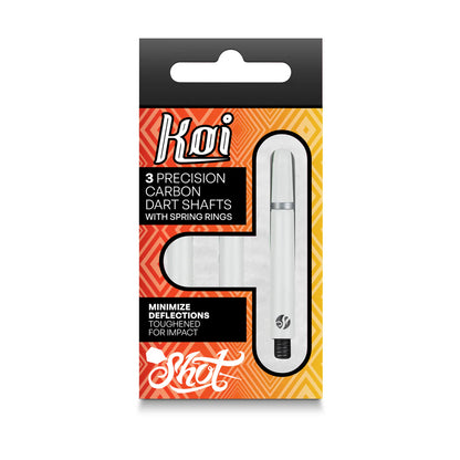 Shot Koi Carbon Dart Shaft - White - Medium