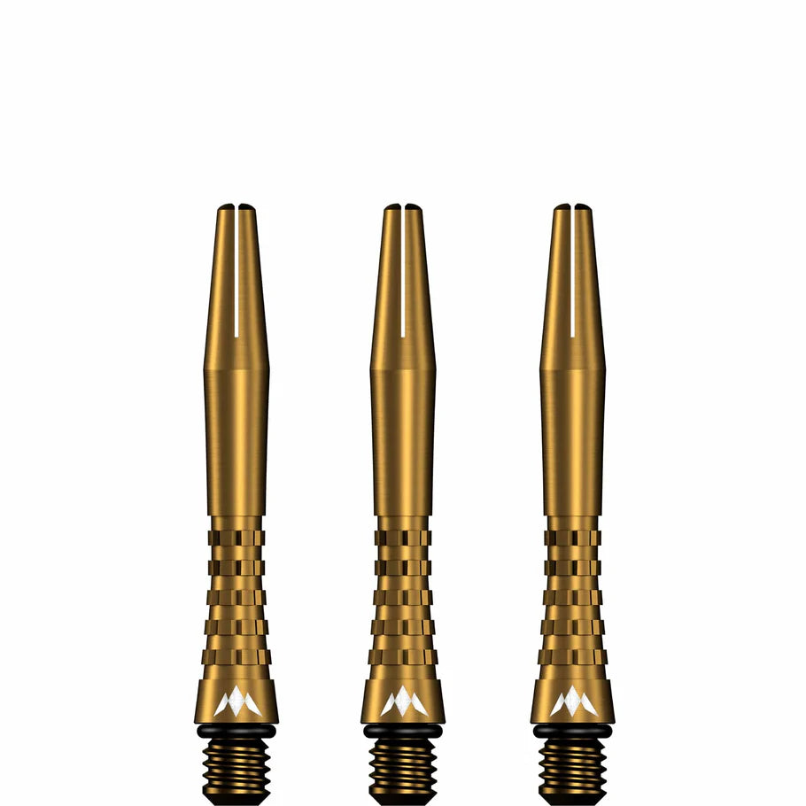 Mission Atom13 Aluminum Shafts - Anodized Metal Stems  - Gold - Short