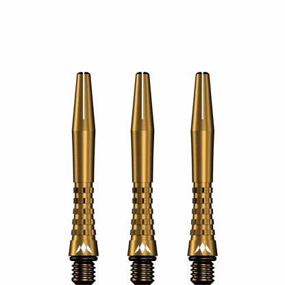 Mission Atom13 Aluminum Shafts - Anodized Metal Stems  - Gold - Short