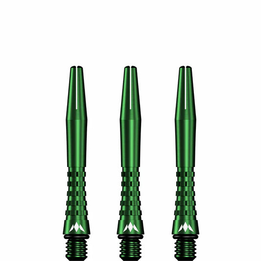 Mission Atom13 Aluminum Shafts - Anodized Metal Stems  - Green - Short