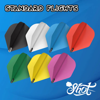 Shot Dart Flight Set Standard Blue