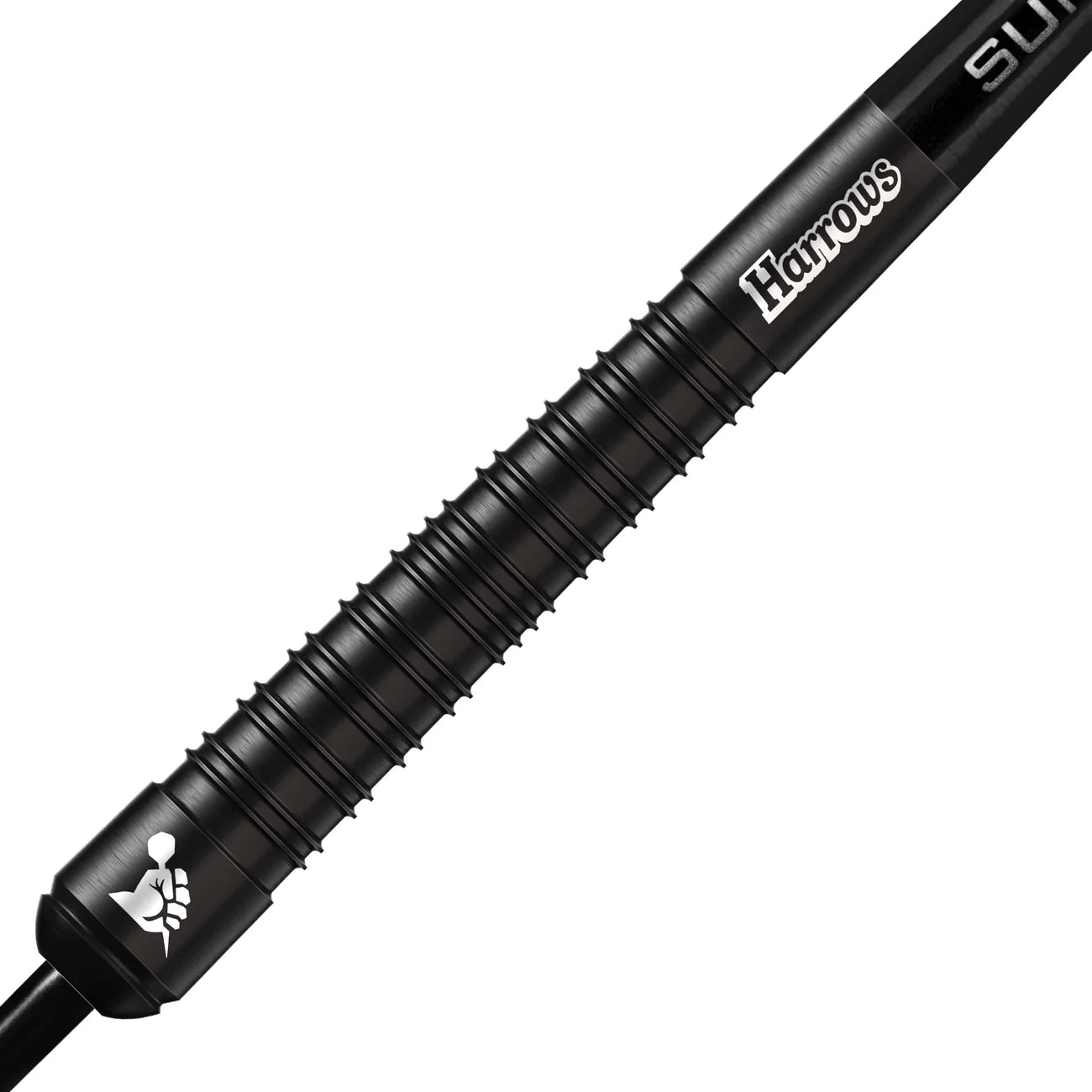 Harrows Supergrip Black Edition - Steel Tip Darts - 90% Tungsten - 23g