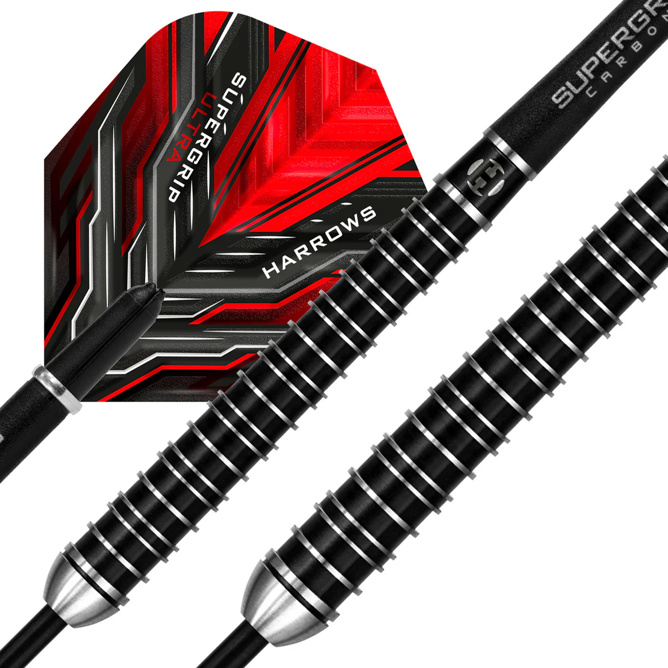 Harrows Supergrip Ultra - Steel Tip Darts - 90% Tungsten - 22g