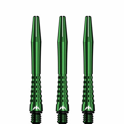 Mission Atom13 Aluminum Shafts - Anodized Metal Stems  - Green - Tweenie