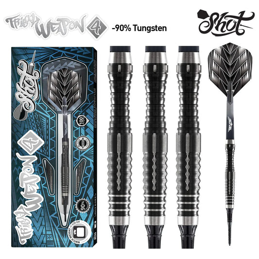 Shot Tribal Weapon 4 Soft Tip Dart Set-90% Tungsten-20gm