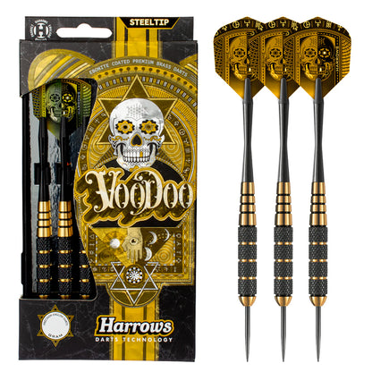 Harrows VooDoo - Steel Tip Darts - Brass - 19g