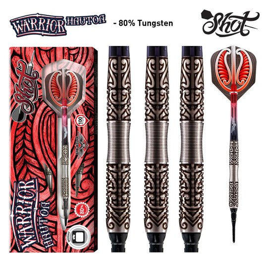 Shot Warrior Hautoa Soft Tip Dart Set-80% Tungsten-20gm