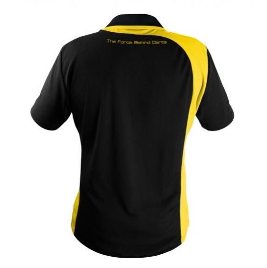 Winmau Wincool 2 Dart Shirt - Black/Yellow - Quad Extra Large (4XL)