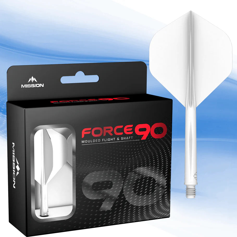 Mission Force 90 - Molded Flight & Shaft System - White - Standard No2 - Tweenie