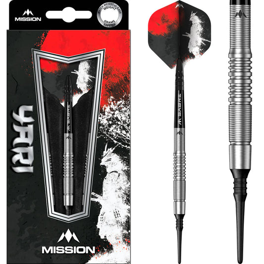 Mission Yari Soft Tip Darts - 90% Tungsten - 19gm