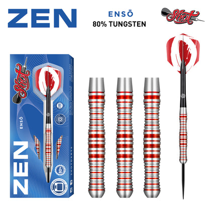 Shot Zen Enso Steel Tip Dart Set-80% Tungsten-23gm